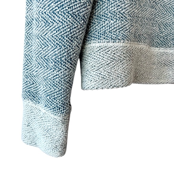 FAHERTY Whitewater Bells French Terry Soft Crewneck Sweatshirt Blue White Women - Picture 6 of 11